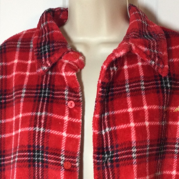 VS PINK Fuzzy Sherpa Shirt - Picture 2 of 6